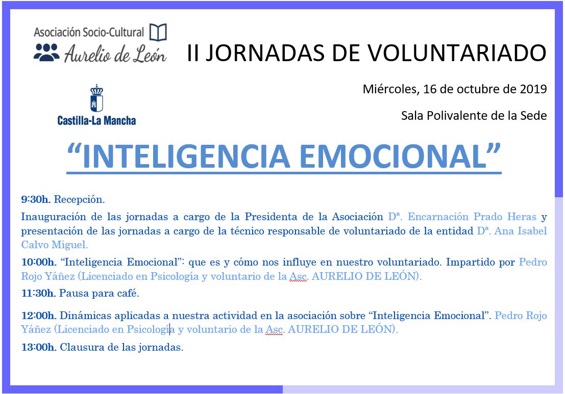 II Jornadas Voluntariado «Inteligencia Emocional»